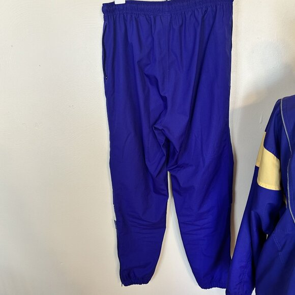 Vtg Asics Womens Tracksuit Purple Nylon Poly Medium Zip Up Pants 80s Fashion - Picture 8 of 16